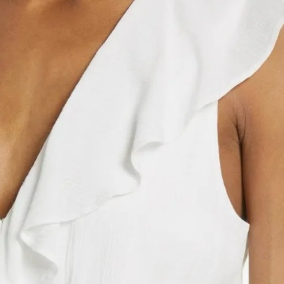 Charles Henry size 1X white ruffle surplus midi dress - Picture 9 of 10